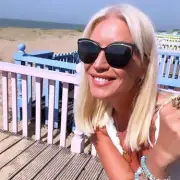 Denise van Outen, 52, Wows in White Bikini on Mersea Island Beach