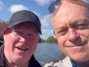 EastEnders Stars Ross Kemp and Steve McFadden Reunite on Boat Trip