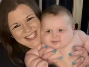Eight-month-old wears five-year-old clothes after rapid growth spurt