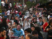 England Fans Gather at Manchester Fanzone for World Cup Opener