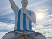 Giant Messi Statue with World Cup Trophy Causes Online Hilarity
