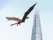 Giant Syrax Dragon Model Flies Over London for House of the Dragon Season 3 Launch