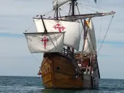 Historic Nao Santa María Replica Ship Docks in Liverpool for First Time