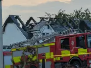 House Roof Fire in Dalkeith During Thunderstorms, No Injuries