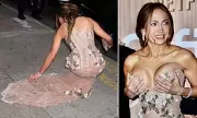 Jennifer Lopez Suffers Wardrobe Malfunction at Office Romance Premiere