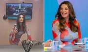 Kelly Brook Returns to Loose Women in Stunning Floral Dress After Holidays