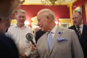 King Charles Fanned by Aide at Scorching London Climate Week Reception