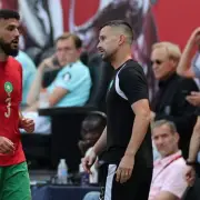 Man Utd's Mazraoui returns to Morocco training after World Cup injury scare