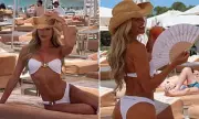 Molly Smith Flaunts Figure in White Bikini During Ibiza Hen Do