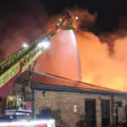 Over 70 evacuated after huge warehouse fire in northwest London