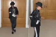 Peter Andre and Rarely-Seen Son Theo Show Off Michael Jackson Moves