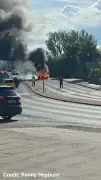Police Car Bursts Into Flames on Inverness Bridge, Cops Lock Down Scene