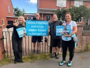 Reform UK Councillors Criticised Over Jimmy Savile Sign Photo