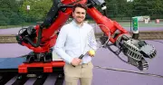 Reporter takes on Serena Williams and Pete Sampras at Wimbledon via robot