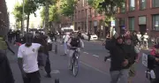 Riot Police Use Water Cannons After Netherlands vs Morocco World Cup Clash