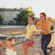 Supermarket Parent and Child Parking Age Limit Warning for Drivers