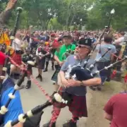 Thousands of Scotland Fans March in Boston After World Cup Win