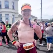Topless Mum-of-Two Completes Ultramarathon to Raise Breast Cancer Awareness