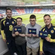 Two Lucky Fans Surprise Scotland Squad at Hampden Before World Cup