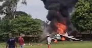 Two Pilots Killed in Brazil Plane Crash, One Survivor Rescued from Fire