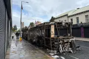UK PM condemns Belfast rioters as suspect appears in court over stabbing