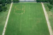 US Probes Huge '8647' Etching on National Mall Grass
