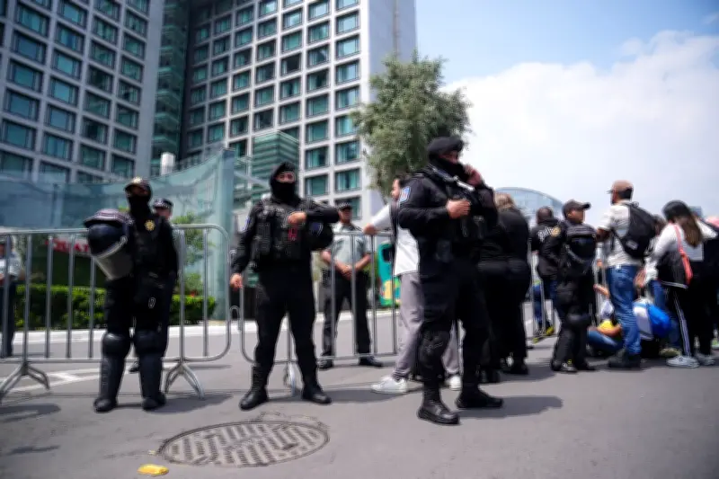 100 Riot Police Guard England Hotel After Hostile Reception in Mexico