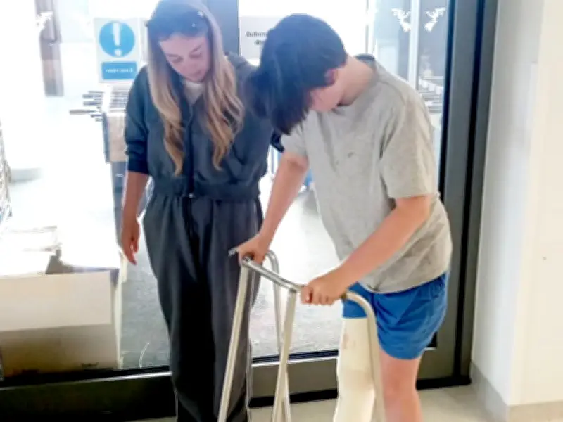 Boy, 14, has 6-inch chunk of flesh removed after bacteria infects leg in lake