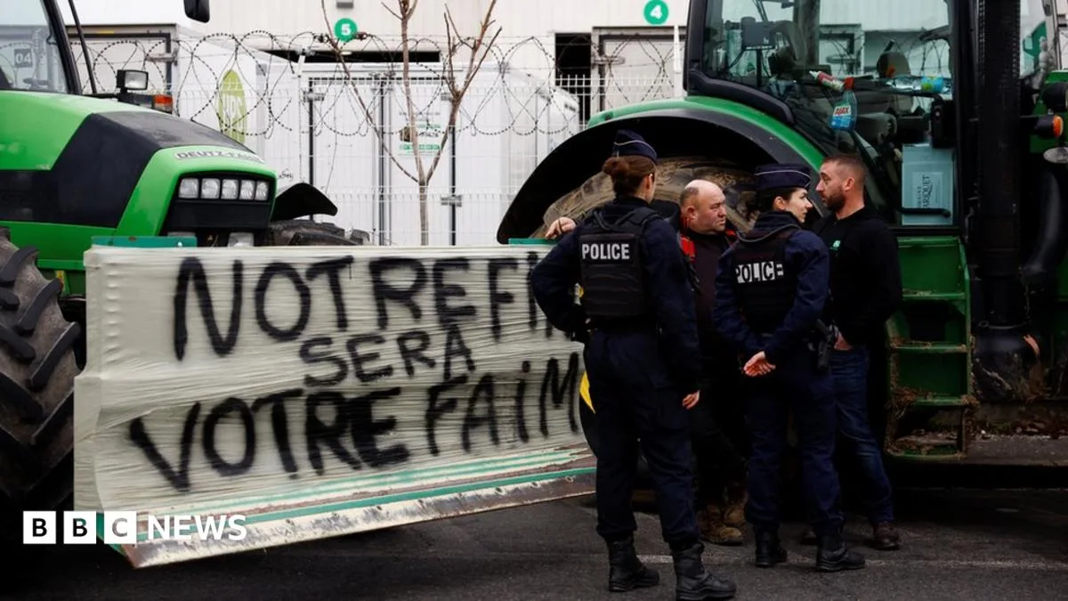 Dozens Arrested As Farmers Storm Paris Food Market