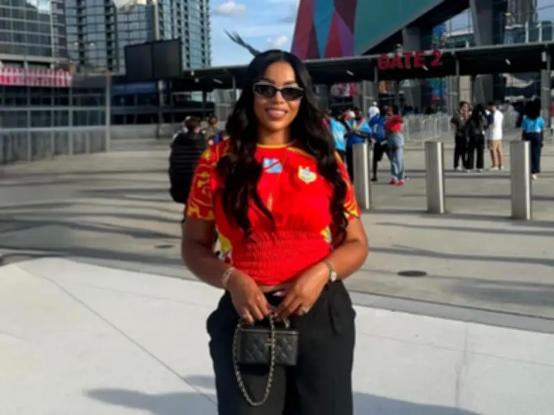 DR Congo Captain's WAG Sofia Mbemba Turns Heads Ahead of England World Cup Clash