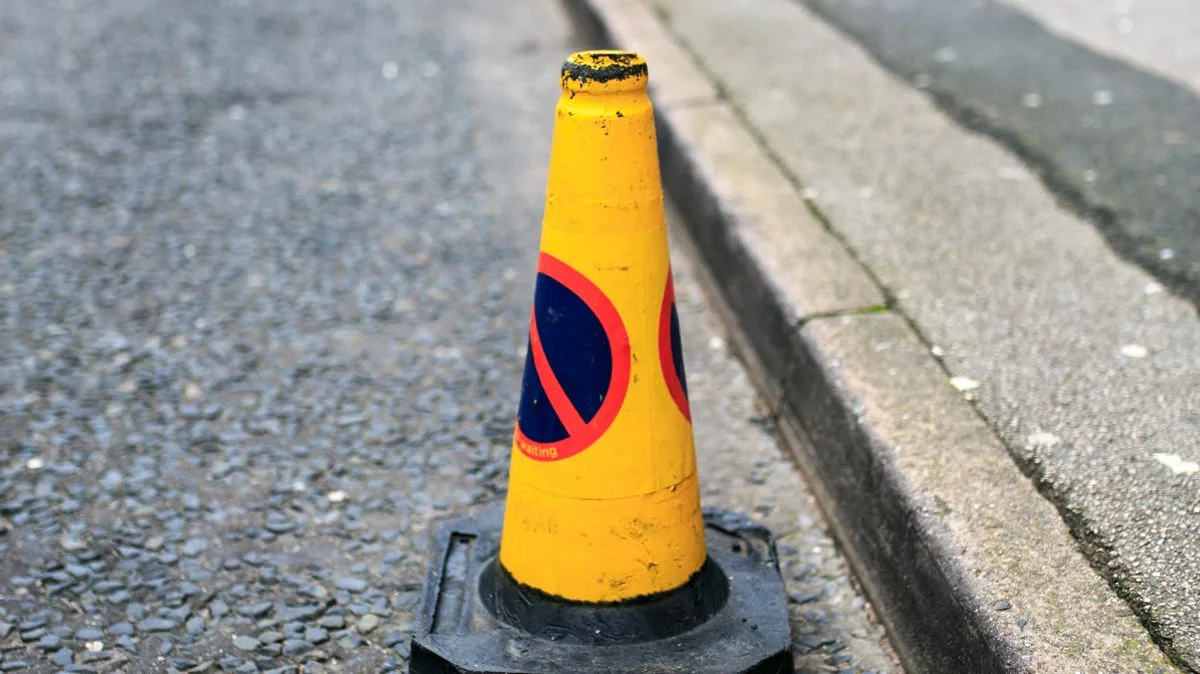 Driver Sparks Fury by 'Reserving' Parking Spot with Traffic Cones