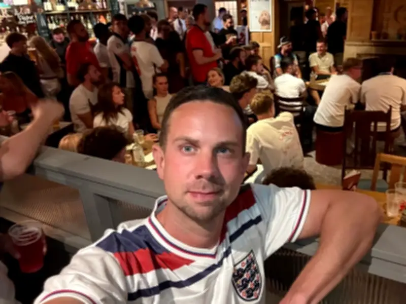 England fans sing 'Don't Take Me Home' after World Cup win over Mexico