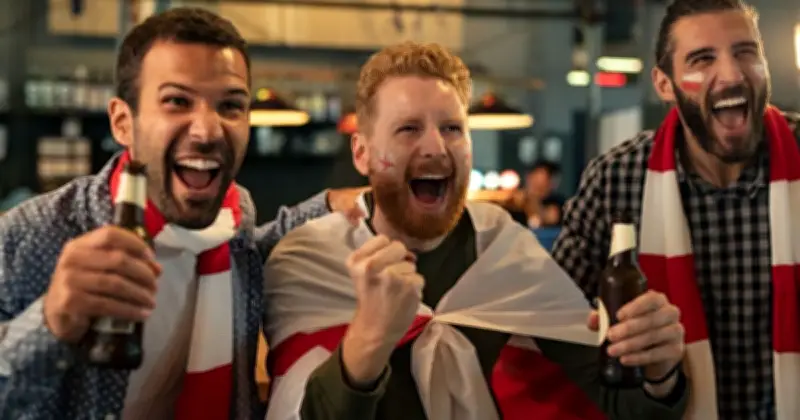 England Fans Snap Up 50p Pint Glasses and Flags Ahead of World Cup Match