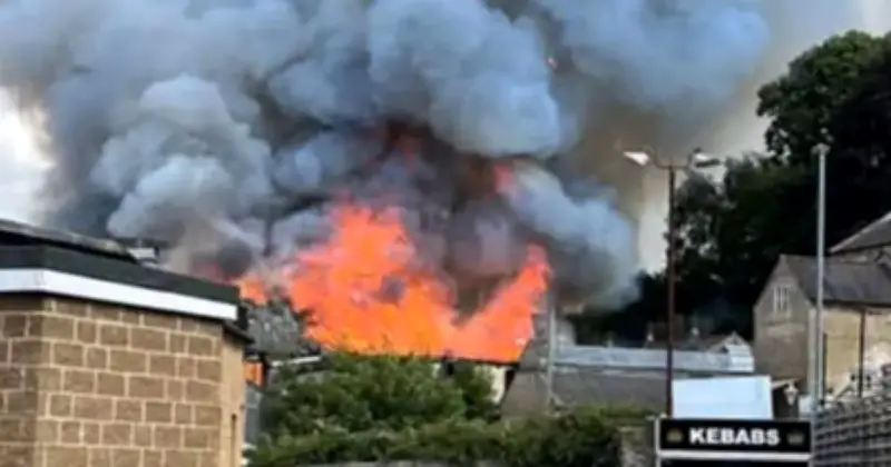 Frome Fire: Huge Blaze Breaks Out Next to M&S Store, Warning Issued