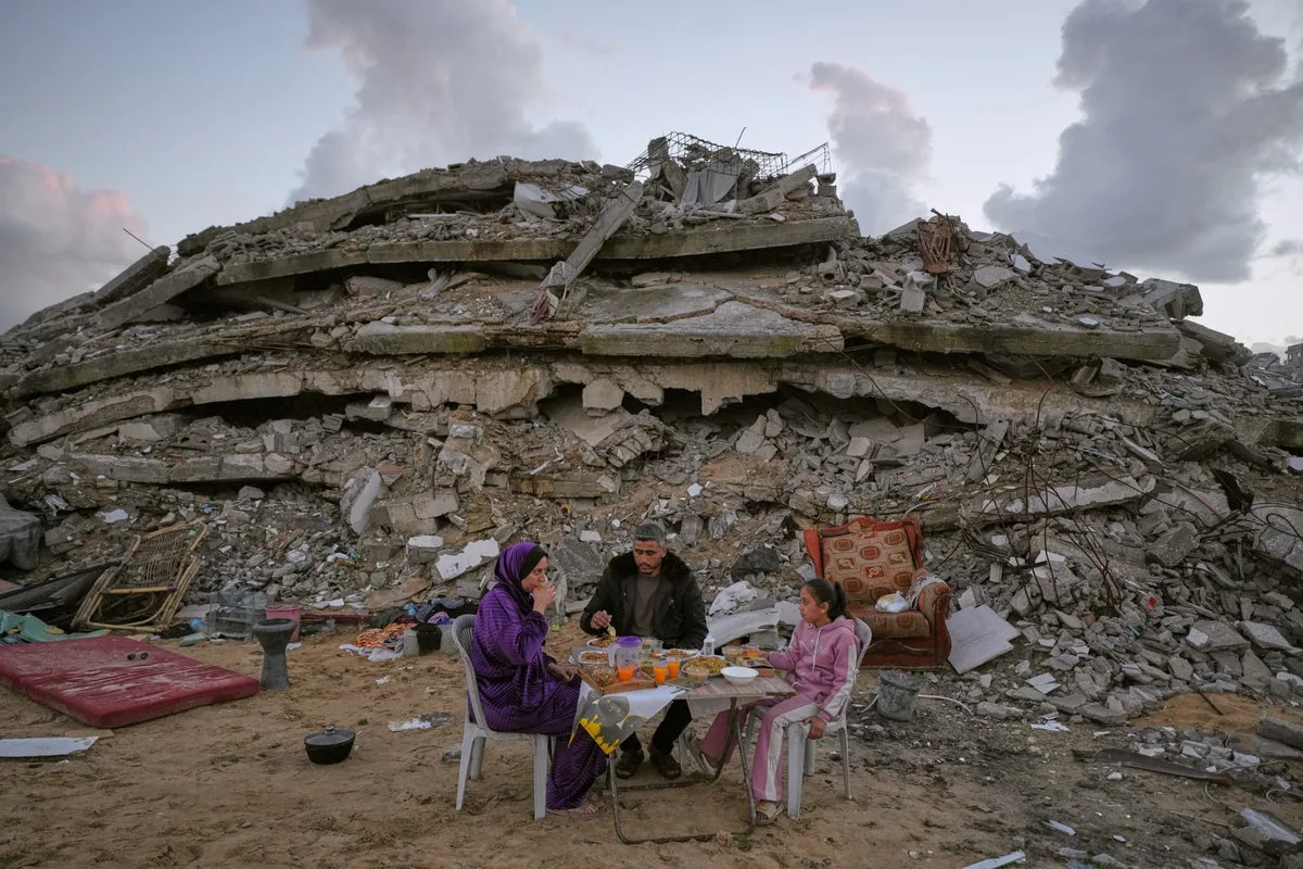 Gaza Family Grieves in Ramadan After Israeli Strike Kills 40 Relatives