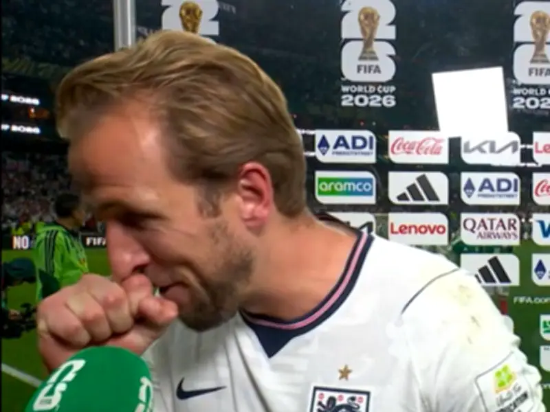 Harry Kane's Voice Gives Out in BBC Interview After England's Win vs Mexico