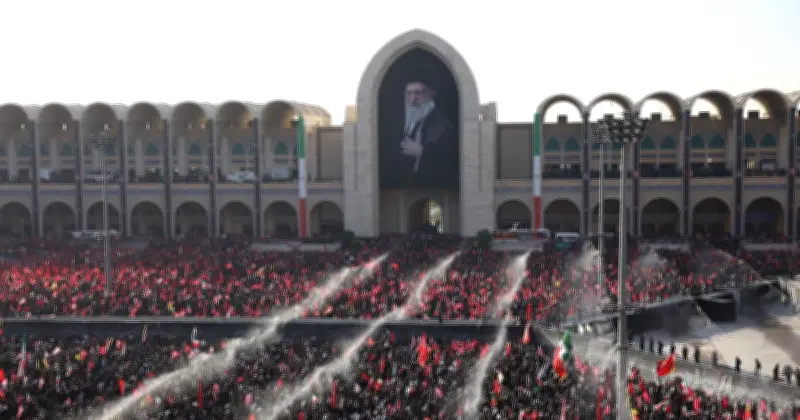 Iran Funeral Performer Calls for Death of Trump as Crowd Chants 'Death to America'