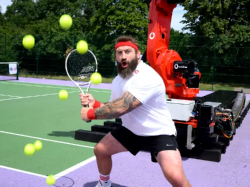 Joe Marler Takes on Wimbledon's Fastest Serves in 5G Tennis Challenge