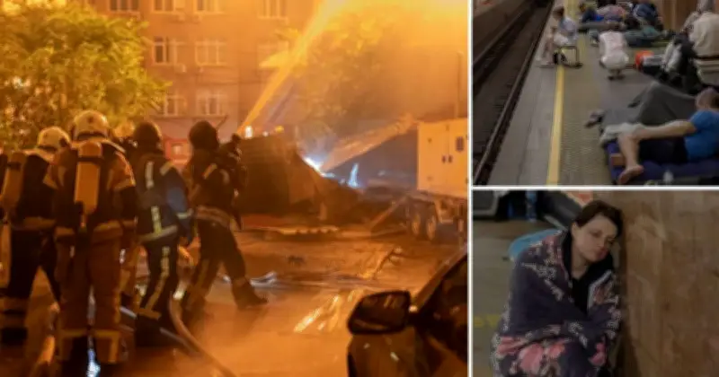 Kiev Blitz: Residents Forced Underground by Russian Bombing in Chilling Echo of WW2 London
