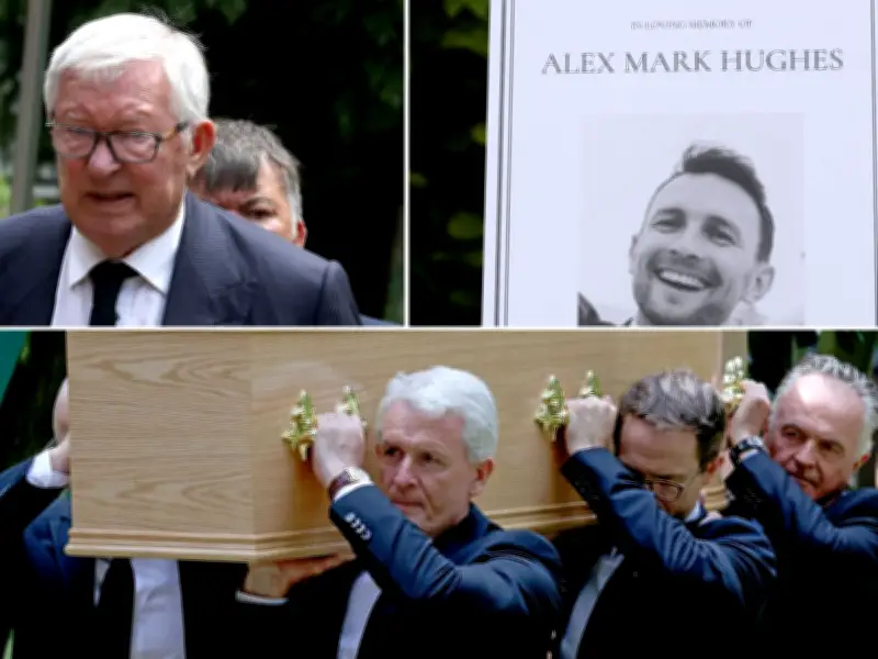 Manchester United Greats Attend Alex Hughes Funeral