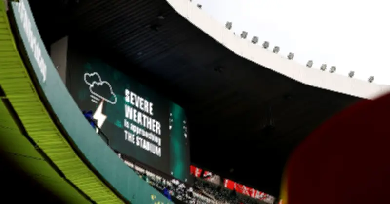 Mexico vs England World Cup Kick-Off Delayed by Lightning Storm