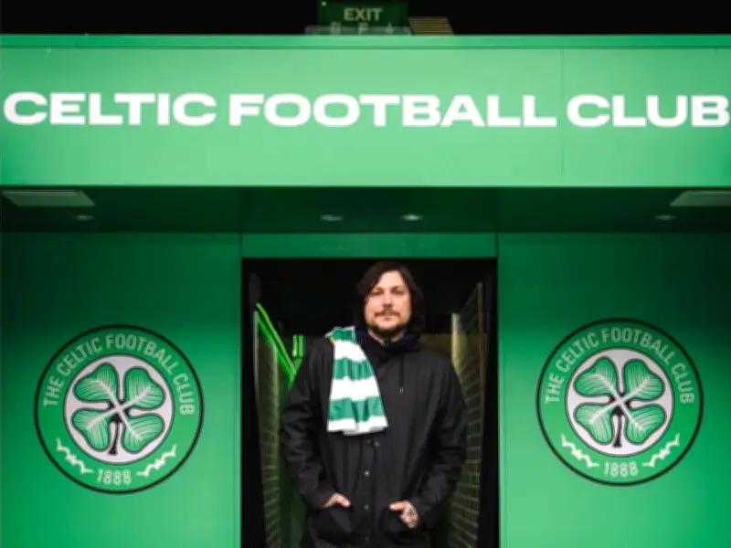 My Chemical Romance's Frank Iero Visits Celtic Park Before Glasgow Gig