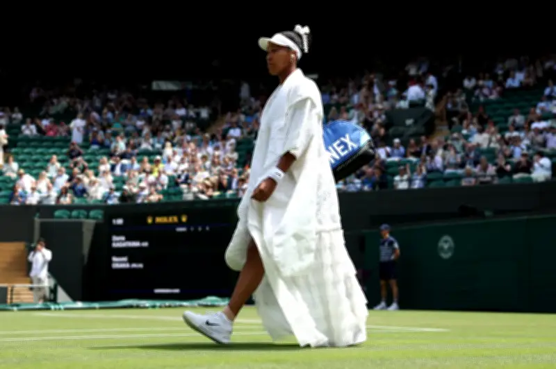 Naomi Osaka Stuns Wimbledon with Embroidered Cloak on Court