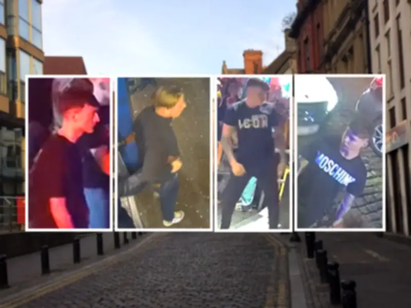 Police release CCTV images after Newcastle teen assaulted by four men