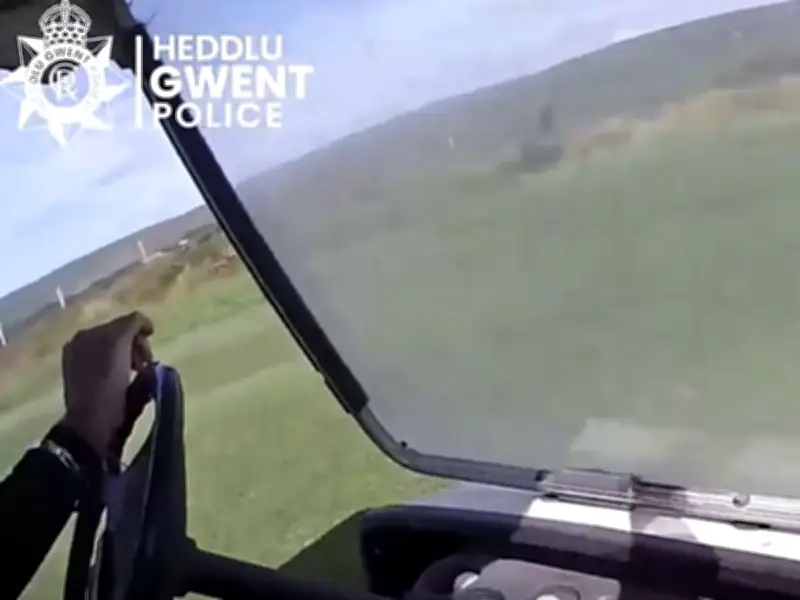 Police Use Golf Buggy to Arrest Suspect After Chase on Caerphilly Course