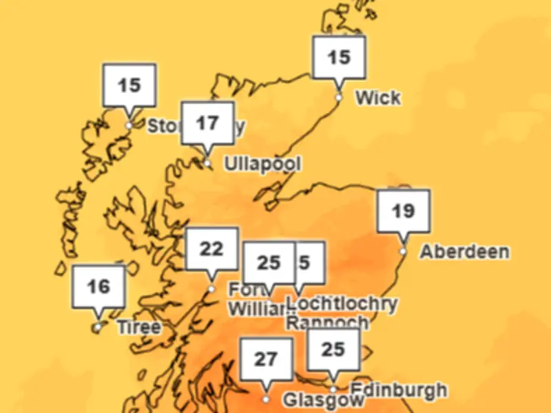 Scotland to Hit 28C This Week as Met Office Issues UV Warning
