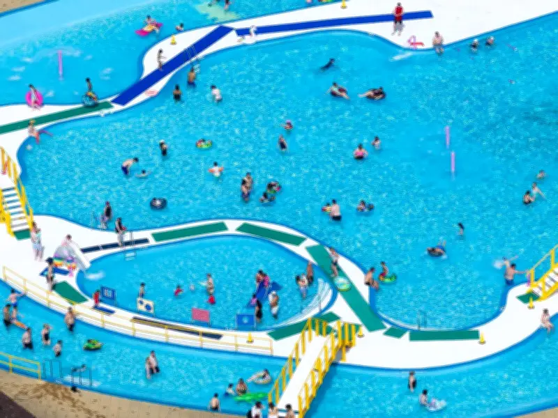 UK Lido with Lazy River Reopens Ahead of Heatwave, Reminiscent of Greece
