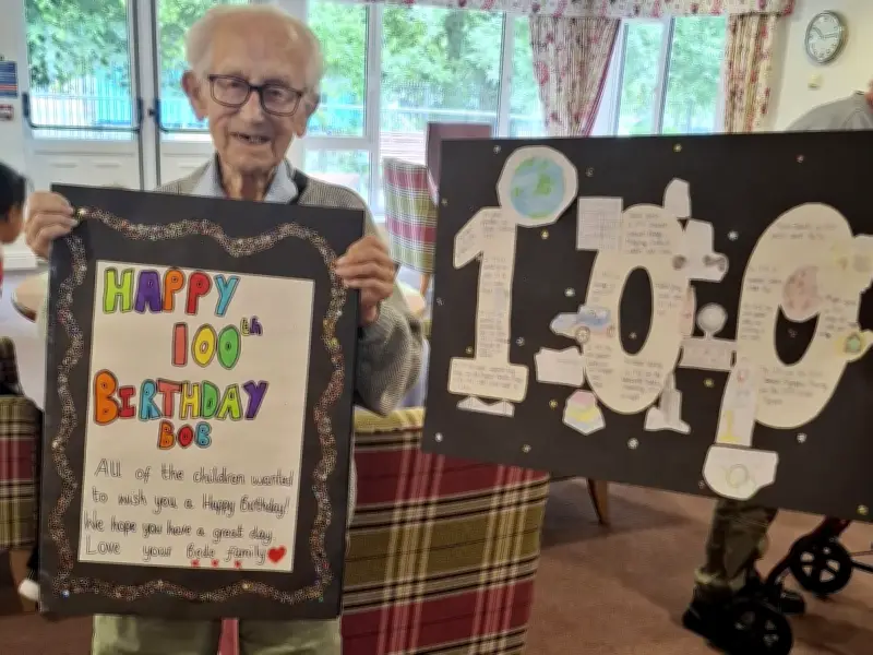 WWII Veteran Bob Tait Celebrates 100th Birthday with Newcastle United Surprise