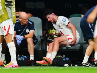 Declan Rice 'good as gold' after injury scare in England's World Cup win