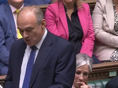 Ed Davey's football joke at PMQs earns groans and ridicule online